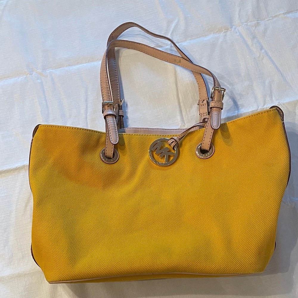 Yellow Michael Kors Tote Bag